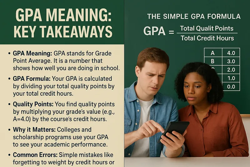 Midterm GPA estimate calculator guide formula basics