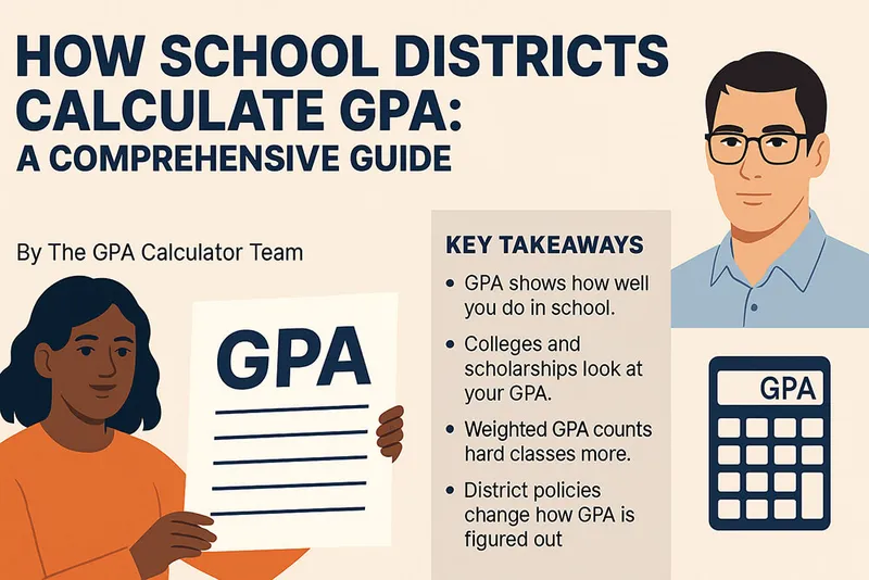 How school districts calculate GPA with clear rules and examples