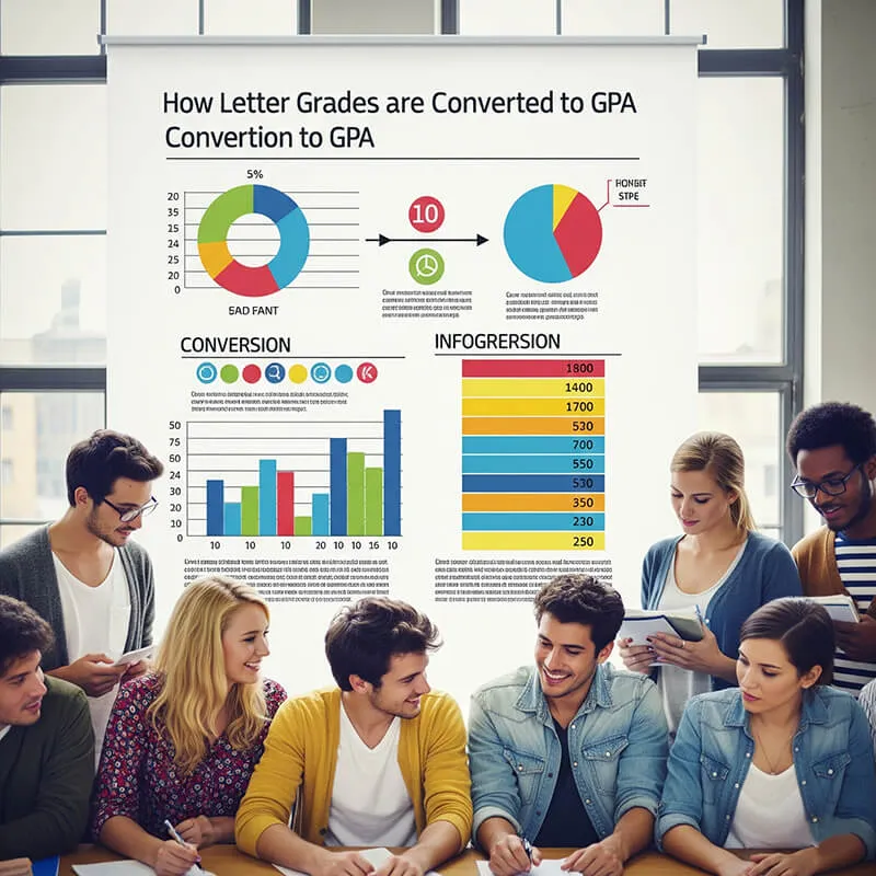 Letter to point GPA conversion guide with plus and minus rules