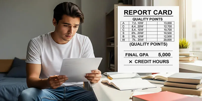 Quality points vs GPA explained for midterm GPA estimate calculator guide
