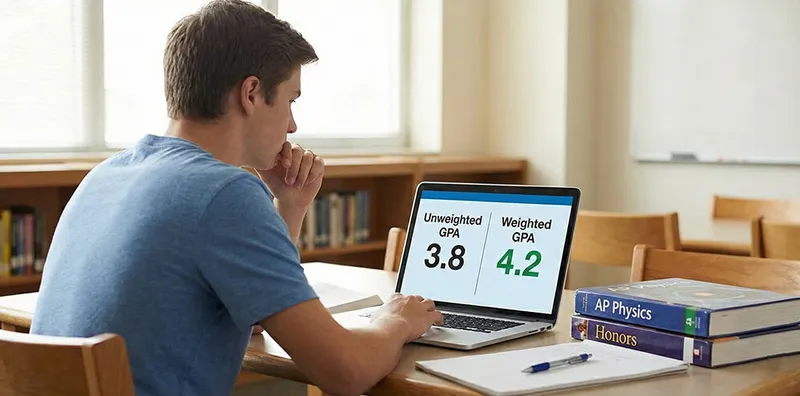 Why my GPA doesn’t match my transcript overview with weighted vs unweighted GPA